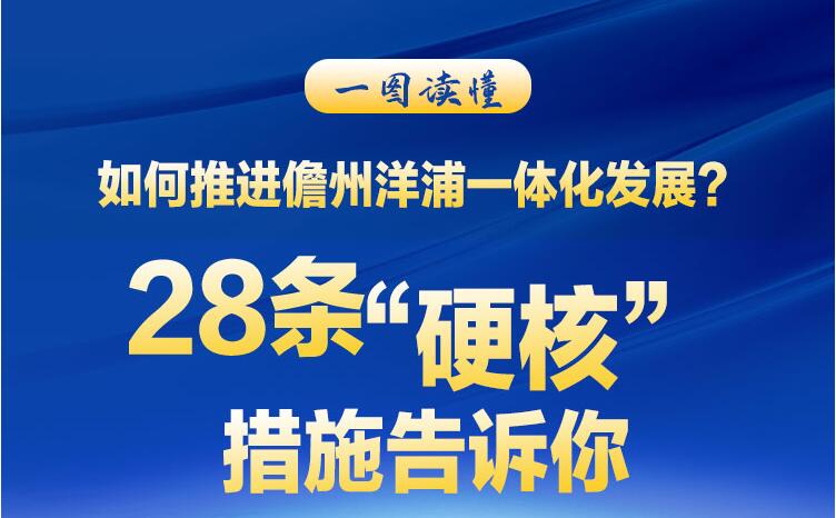如何推進儋州洋浦一體化發展？28條“硬核”措施告訴你！