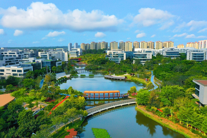 海南生態軟件園一期沃克公園。