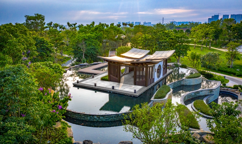 海南生態軟件園二期水月公園。
