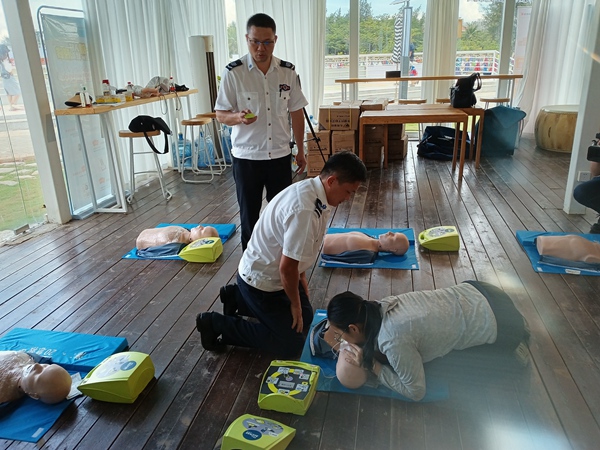 培訓現場。海口市衛健委供圖