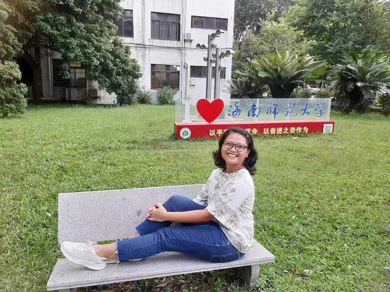 印度尼西亞留學生路娜迪。人民網記者 李棟攝