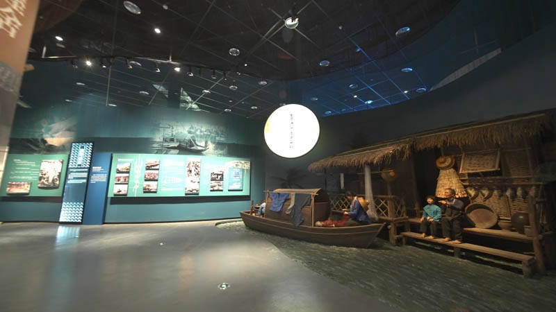 海南疍家博物館內景。陵水縣委宣傳部供圖