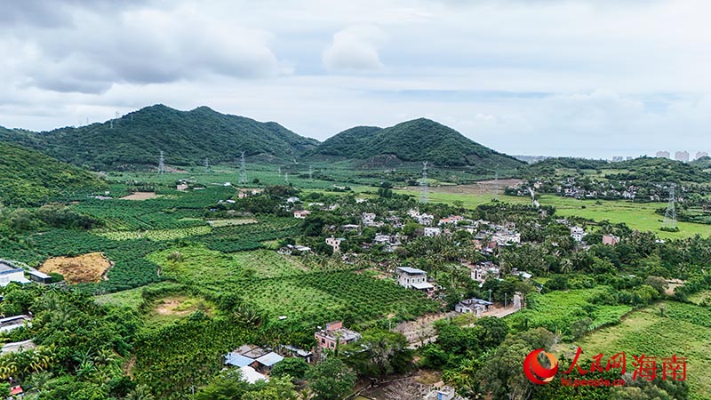 俯瞰那甫村。人民網(wǎng)記者 牛良玉攝