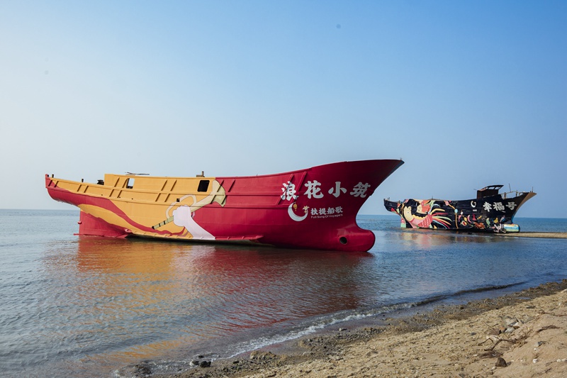 東英鎮(zhèn)扶提船歌項(xiàng)目。臨高縣東英鎮(zhèn)供圖