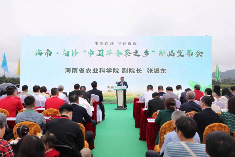 “中國(guó)早春茶之鄉(xiāng)”新品發(fā)布會(huì)活動(dòng)現(xiàn)場(chǎng)。白沙融媒體中心供圖