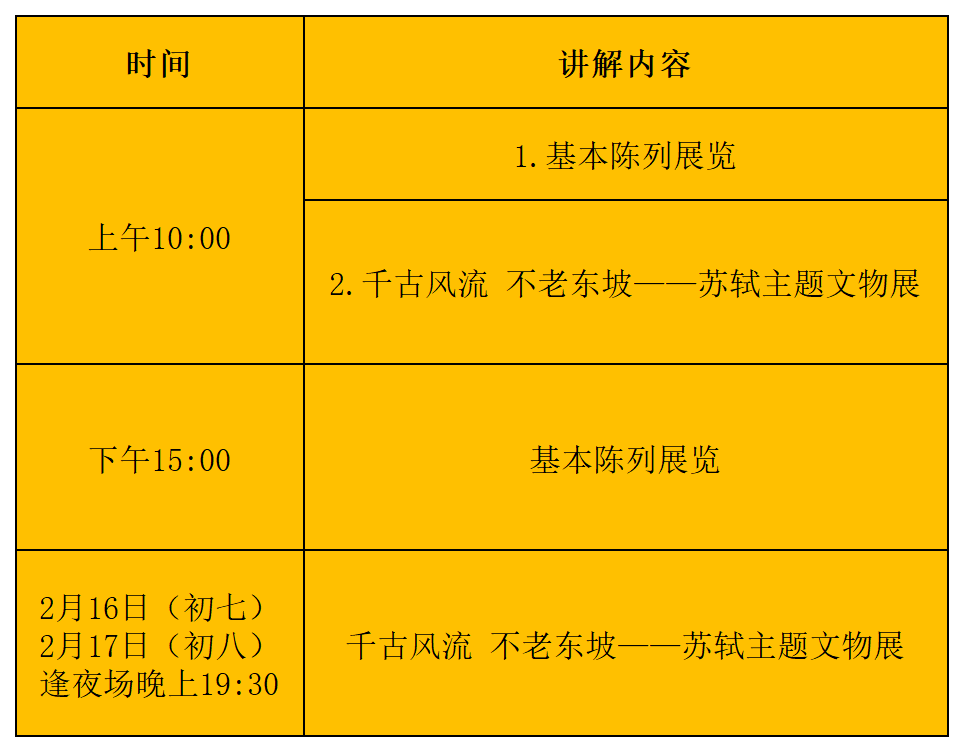 定時(shí)講解時(shí)間表。海南省博物館供圖