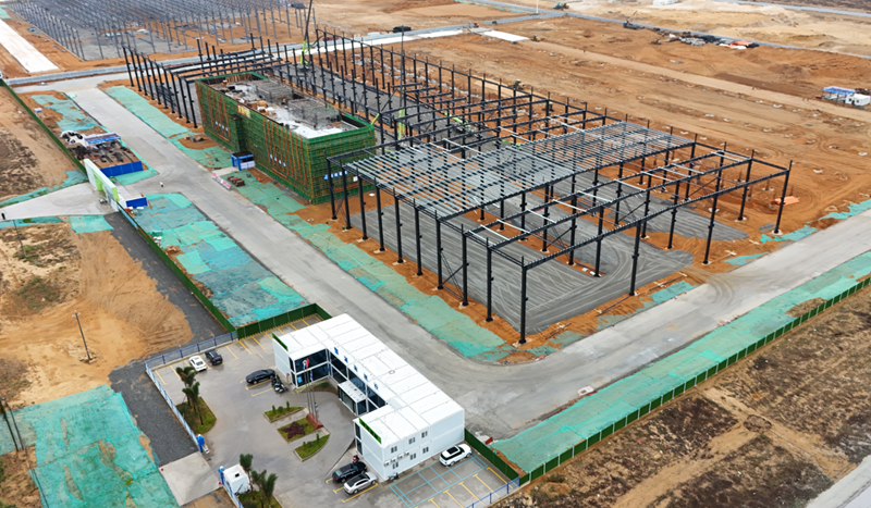 三一湘瓊（海南）智造產業園施工現場。東方市委宣傳部供圖