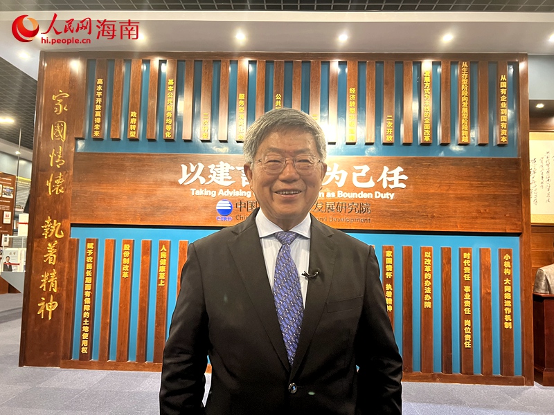 中國（海南）改革發(fā)展研究院院長遲福林。人民網記者 李學山攝