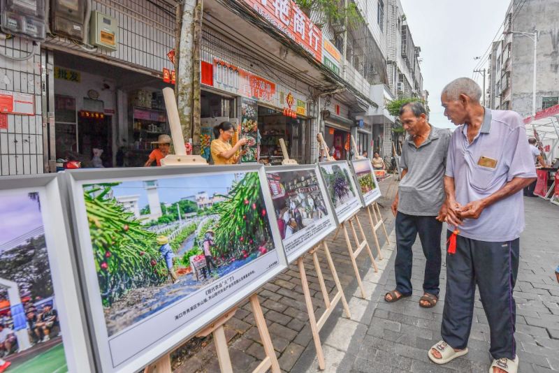 現場設置的主題攝影展覽，吸引了無數市民駐足觀看。  主辦方供圖.jpg
