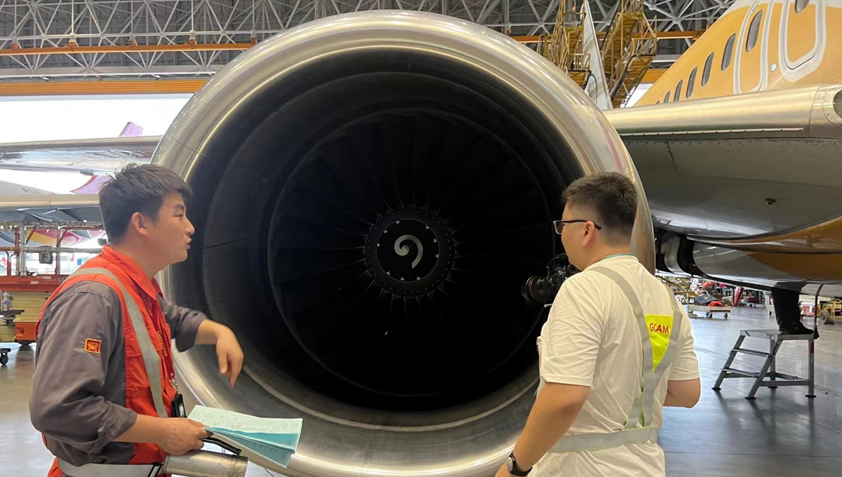 走進海南自貿港一站式飛機維修產業基地。