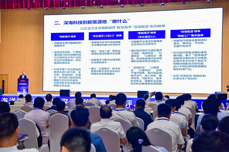 海南省海洋廳廳長李東嶼演講。主辦方供圖