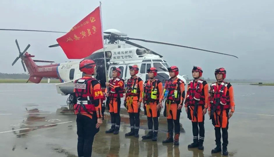 強降雨導致群眾被困 ?？谙姥杆贍I救