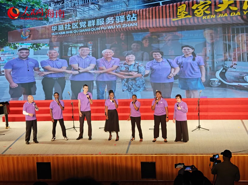 合唱音樂會現場。 人民網 枉源攝