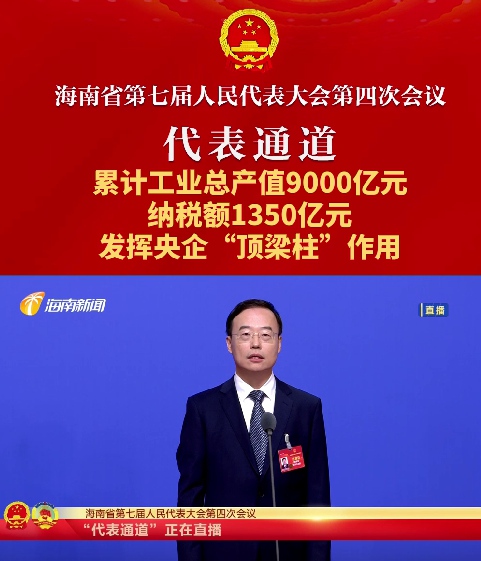 代表通道丨海南省人大代表徐振發：海南煉化累計工業總產值9000億元，納稅額1350億元，發揮央企“頂梁柱”作用