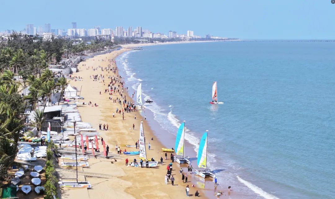 海口西秀海灘帆船訓(xùn)練基地。海口旅文局供圖