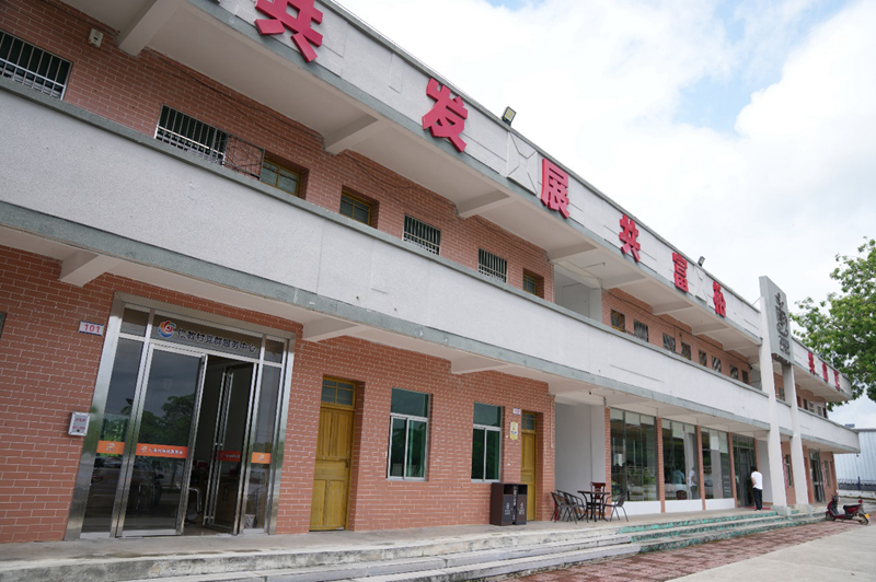 利用閑置校舍建起的咖啡加工廠。主辦方供圖